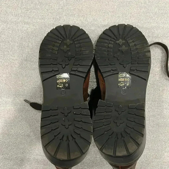 [US10]Steve Madden Donella Women Brown 2” Block Heeled Leather Ankle Boots - Picture 9 of 9